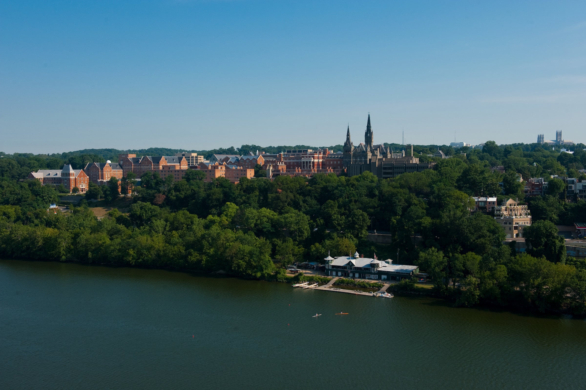 view of campus from Potomac river